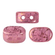 Cuentas de vidrio Lipsi® de Puca® 4x6 mm - Light Rose Opal Bronze x10g
