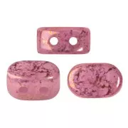 Cuentas de vidrio Lipsi® de Puca® 4x6 mm - Light Rose Opal Bronze x10g