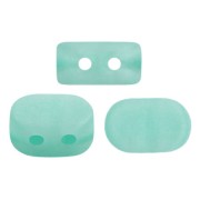 Cuentas de vidrio Lipsi® de Puca® 4x6 mm - Blue Green Opal Mat x10g|raw }}