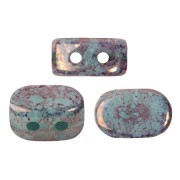 Cuentas de vidrio Lipsi® de Puca® 4x6 mm - Blue Green Opal Bronze x10g|raw }}