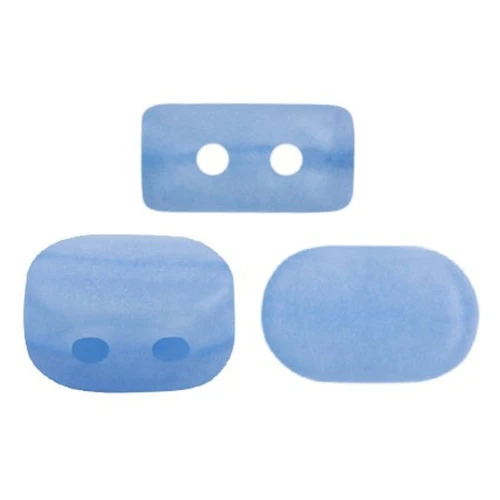 Cuentas de vidrio Lipsi® de Puca® 4x6 mm - Blue Opal Mat x10g