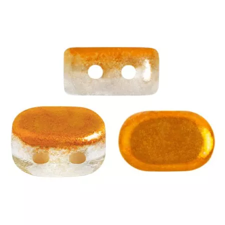 Cuentas de vidrio Lipsi® de Puca® 4x6 mm - Ice Slushy Orange x10g