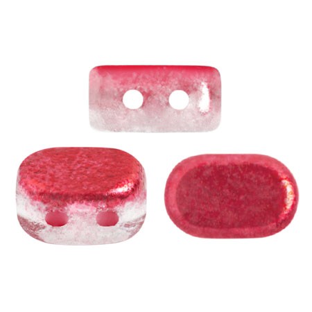 Cuentas de vidrio Lipsi® de Puca® 4x6 mm - Ice Slushy Cherry x10g