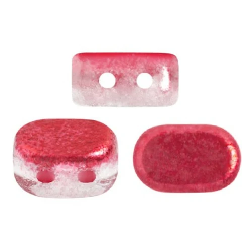 Cuentas de vidrio Lipsi® de Puca® 4x6 mm - Ice Slushy Cherry x10g