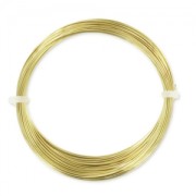 Hilo redondo de latón de 0,6 mm, sin acabar, con tratamiento antioxido, 10 m