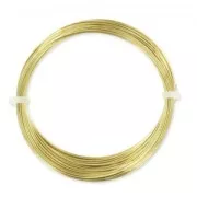 Hilo redondo de latón de 0,6 mm, sin acabar, con tratamiento antioxido, 10 m