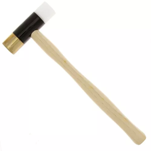 Martillo de doble cabeza de nylon y latón x1