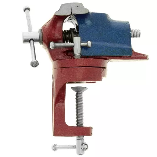 Tornillo de banco 14,5x12 cm - Azul - Rojo x1