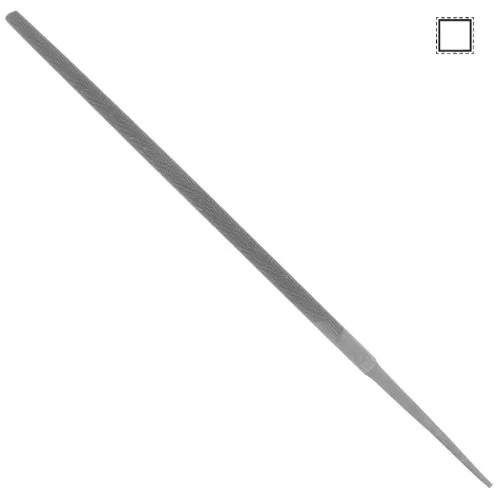 Lima cuadrada 200x6 mm - grano fino - herramientas de joyería x1