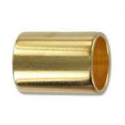 Cuenta pasante 12x16 mm para cordones 10 mm Dorado con oro fino x1|raw }}