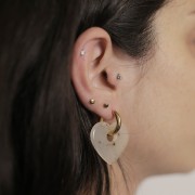 Aros pendientes de 18 mm - alambre de 3 mm - acero inoxidable 304L x20