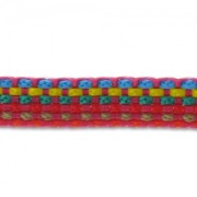 Cinta tejida 10 mm Multi Rosa x 3m