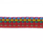 Cinta tejida 10 mm Multi Rosa x 3m