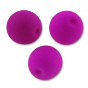 Cuentas redondas 8 mm Neon Purple Mat x20|raw }}