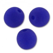 Cuentas redondas 4 mm Neon Dark Blue Mat x50|raw }}