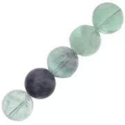 Cuentas Redondas 10 mm Fluorita x5