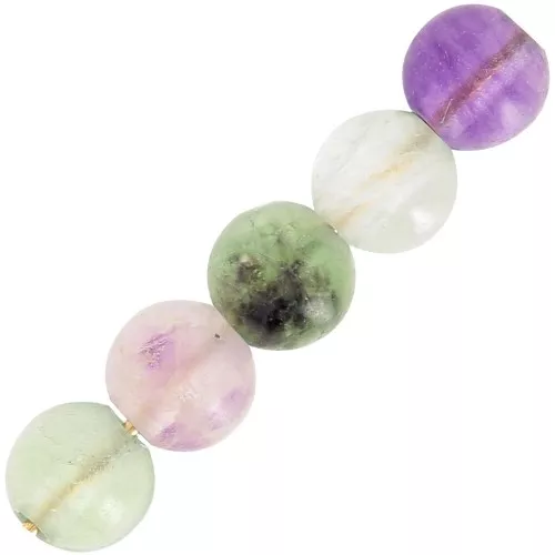 Cuentas Redondas 4 mm Fluorita x20