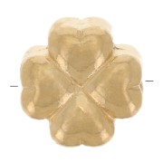 Cuenta en forma de trébol 6,9 x 6,7 mm - Acero inoxidable 304 Dorado x1