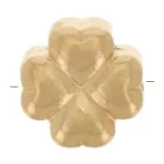 Cuenta en forma de trébol 6,9 x 6,7 mm - Acero inoxidable 304 Dorado x1