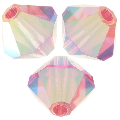 Cuentas tupis Preciosa - Bead 6 mm - Indian Pink AB 2X x12