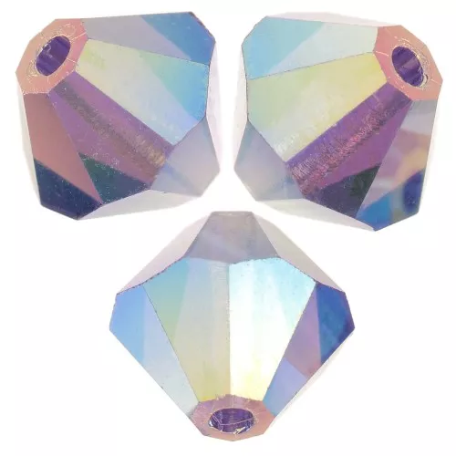 Cuentas tupis Preciosa - Cuenta Rondelle 6 mm - Tanzanita AB 2X x12