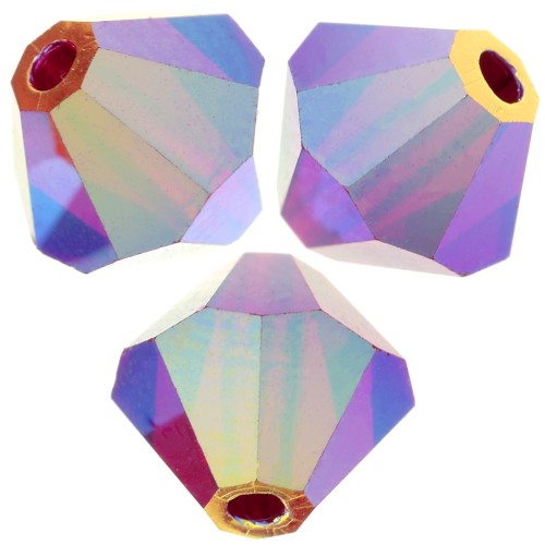 Cuentas tupis beads - Bead 6 mm - Siam AB 2X x12