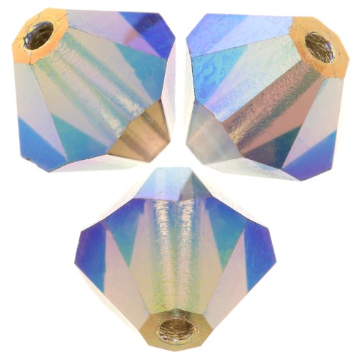 Cuentas tupis beads - Bead 6 mm - Black Diamond AB 2X x12