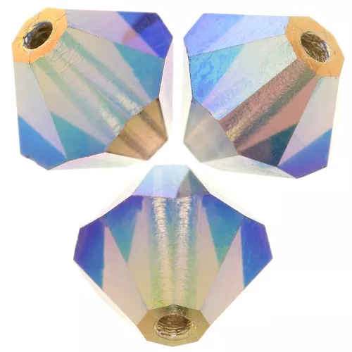 Cuentas tupis beads - Bead 6 mm - Black Diamond AB 2X x12