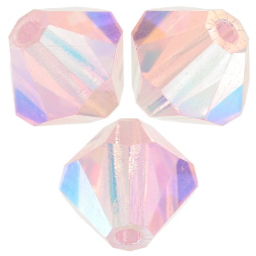 Cuentas tupis beads - Bead 6 mm - Pink Sapphire AB 2X x12