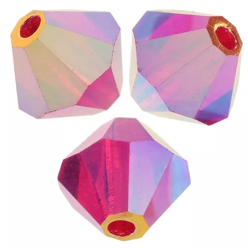 Cuentas tupis beads - Bead 6 mm - Light Siam AB 2X x12