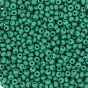 Cuentas de Rocalla Preciosa 11/0 de 2 mm - Verde oscuro opaco x 20 g