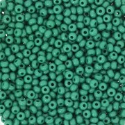 Cuentas de Rocalla Preciosa 11/0 de 2 mm - Verde oscuro opaco x 20 g
