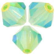 Preciosa spinning beads - Bead arandela 6 mm - Peridot AB 2X x12