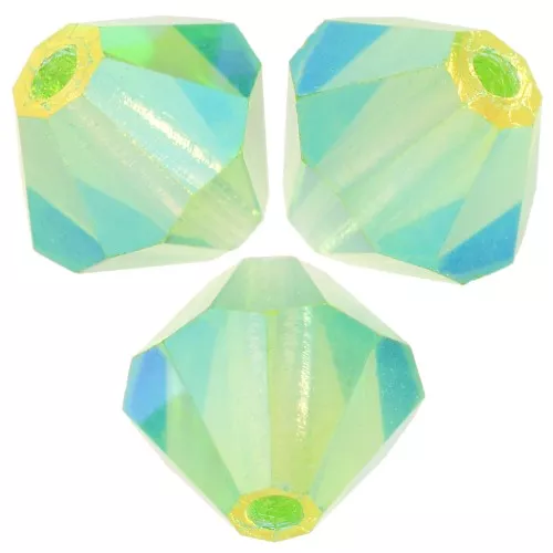 Preciosa spinning beads - Bead arandela 6 mm - Peridot AB 2X x12