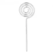 Portaretratos espirales 12 cm rodiado x5