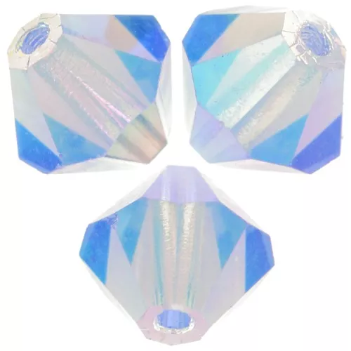 Cuentas tupis beads - Bead 6 mm - Light Sapphire AB 2X x12