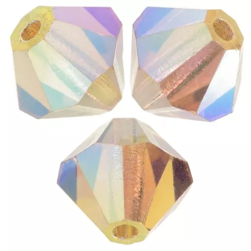 Cuentas tupis beads - Bead 6 mm - Light Colorado Topaz AB 2X x12