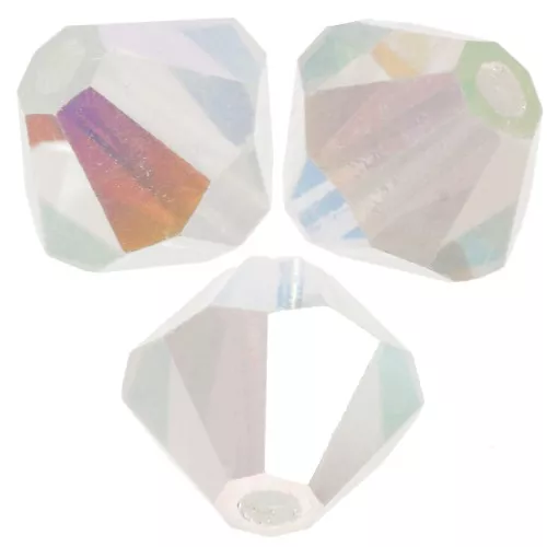 Cuentas tupis beads - Bead 6 mm - White Opal AB 2X x12
