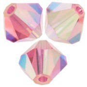 Cuentas tupis beads - Bead 6 mm - Rose AB 2X x12