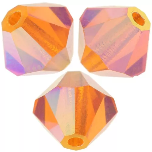 Preciosa spinning beads - Bead arandela 6 mm - Sun AB 2X x12