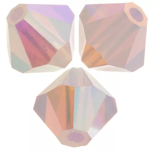 Cuentas tupis beads - Bead 6 mm - Rose Opal AB 2X x12
