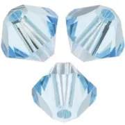 Aquamarine - Toupies en cristal PureCrystal 5328 4 mm Aquamarine x50 Toupies en cristal PureCrystal 5328 4 mm Aquamarine x50