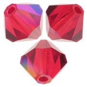 Cuentas tupis Preciosa - Rondelle Bead 6 mm - Light Siam Glitter x12|raw }}