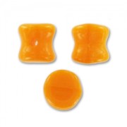 Diabolo Shape Pellet Beads 4x6 mm Naranja Mandarina x50