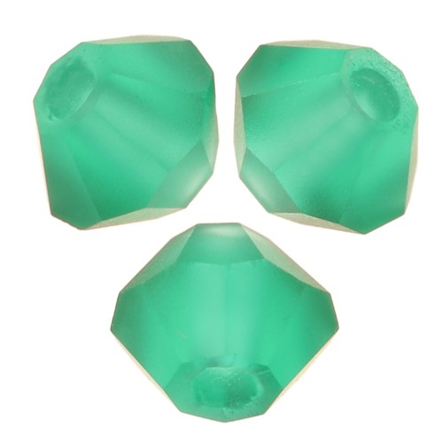 Cuentas tupis Preciosa - Arandela Bead 3 mm - Emerald Matt x30
