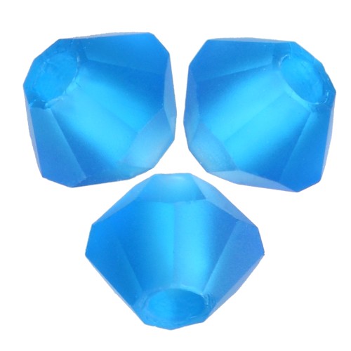 Cuentas tupis Preciosa - Arandela Bead 3 mm - Capri Blue Matt x30