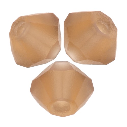 Cuentas tupis Preciosa - Arandela Bead 3 mm - Smoked Topaz Matt x30