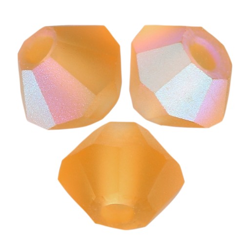 Cuentas tupis Preciosa - Arandela Bead 3 mm - Topaz AB Matt x30