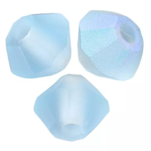 Cuentas tupis Preciosa - Arandela Bead 3 mm - Aguamarina AB Mate x30