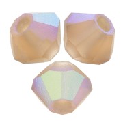 Cuentas tupis Preciosa - Arandela Bead 3 mm - Smoked Topaz AB Matt x30